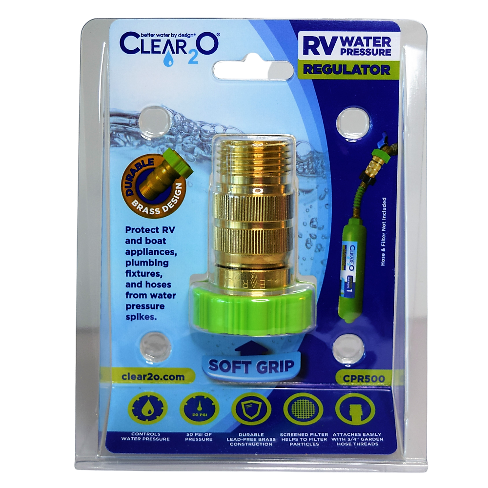 MaxFlow RV Water Pressure Regulator - Safe Pressure. Full Flow.