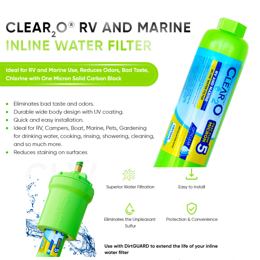 The Best RV Water Filter - CLEAR2O RV and Marine Inline Water Filter Review  - Kellogg Show